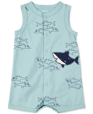 Carter's Baby Boys Snap-Up Cotton Romper