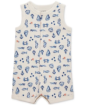 Carter's Baby Boys Snap-Up Cotton Romper