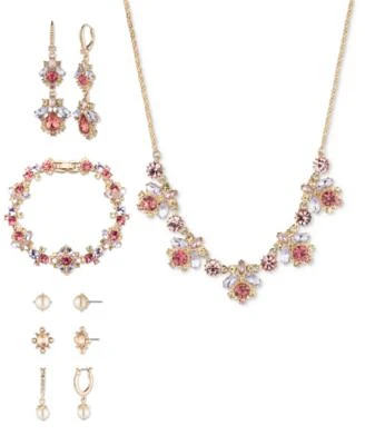 Marchesa Gold Tone Crystal Imitation Pearl Jewelry Collection