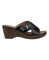 Gc Shoes Women's Ash Crisscross Wedge Sandals