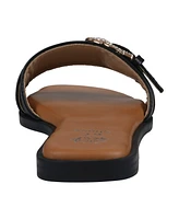 Gc Shoes Women's Kenna Embellished Buckle Flat Sandals