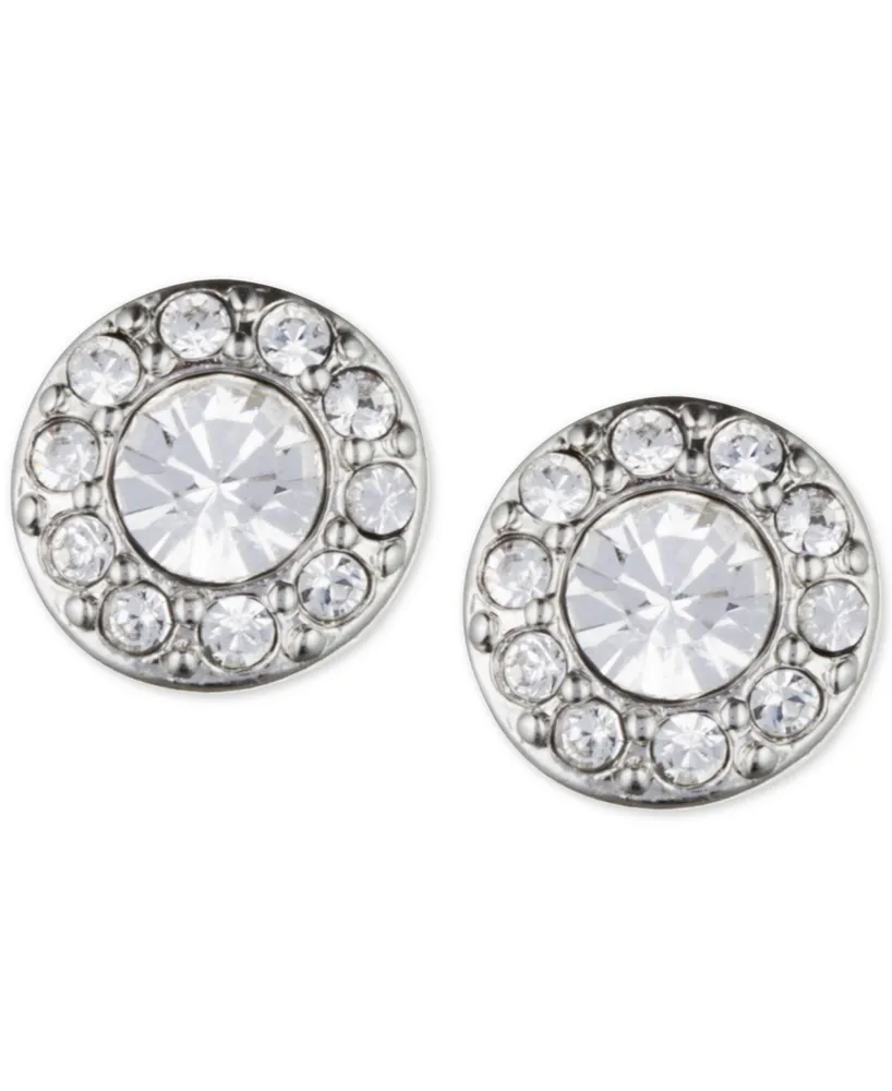 Givenchy Small Crystal Pave Stud Earrings