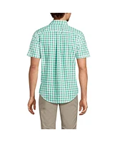 Lands' End Men's Short Sleeve Essential Lightweight Poplin