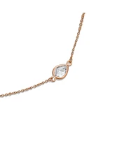 Bling Jewelry Long Rose Gold Plated Cz Tin Cup Chain Endless Wrap Layer Necklace 36