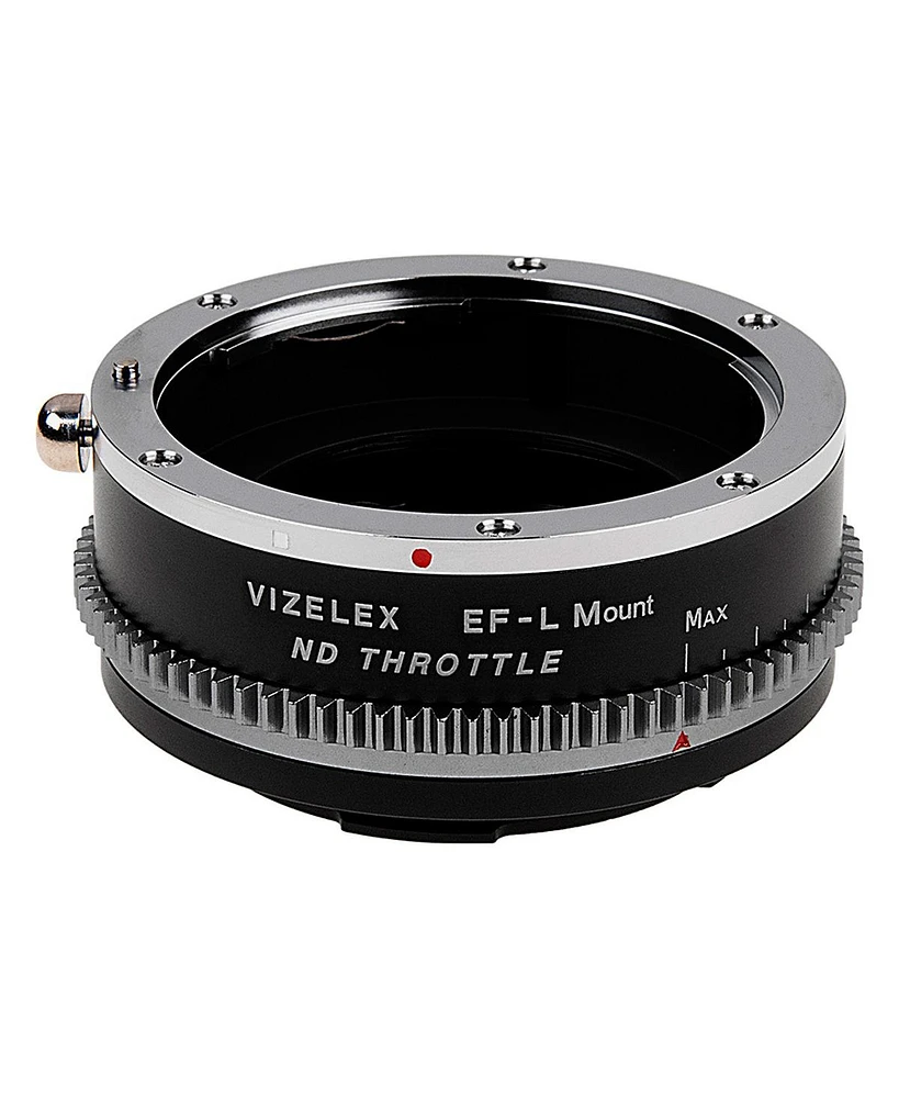 Fotodiox Vizelex Nd Throttle Lens Mount Adapter with Built-In Variable Nd 1 to 8 Stops Filter for Canon Eos Ef/Ef-s D/Slr Lens to Select-l-Mount Mirro
