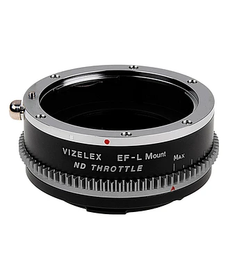 Fotodiox Vizelex Nd Throttle Lens Mount Adapter with Built-In Variable Nd 1 to 8 Stops Filter for Canon Eos Ef/Ef-s D/Slr Lens to Select-l-Mount Mirro