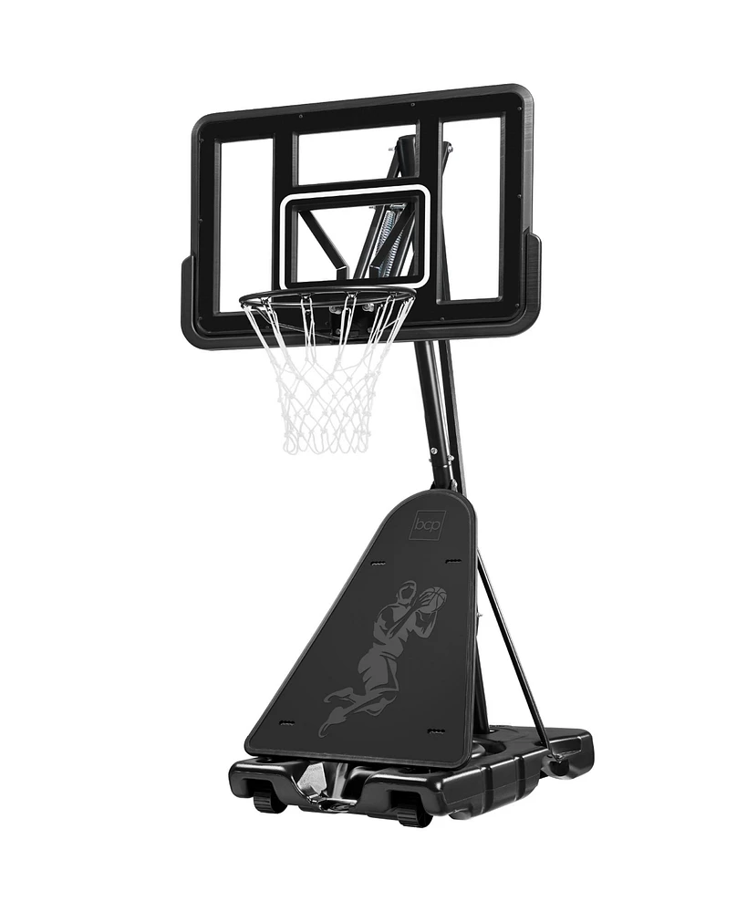 Best Choice Products Adjustable 4.4-10ft Basketball Hoop, Portable Goal w/Shatterproof Backboard