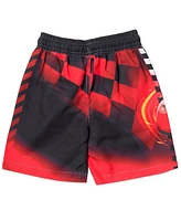 Cars Toddler Boys Disney Pixar Lightning McQueen Rash Guard and Swim Trunks Outfit Set