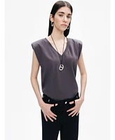 Nocturne Women's V-Neck Padded T-Shirt