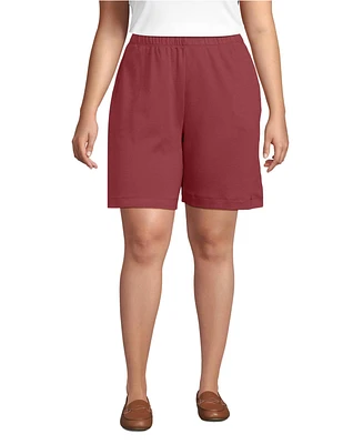 Lands' End Plus Sport Knit High Rise Shorts