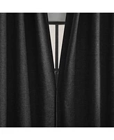 Treviso Linen Blend Magnetic Closure 100% Blackout Back Tab Curtain Panel
