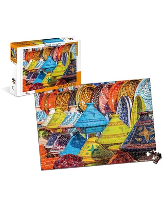 Street Scenery Colorful Pottery 500 Piece Jigsaw Puzzle