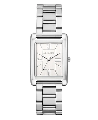 Michael Kors Women's Essex Silver-Tone Stainless Steel Watch, 26x36mm