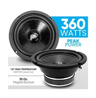 Pyle 8" 360W High-Power Midrange Speaker Driver - PDMR8