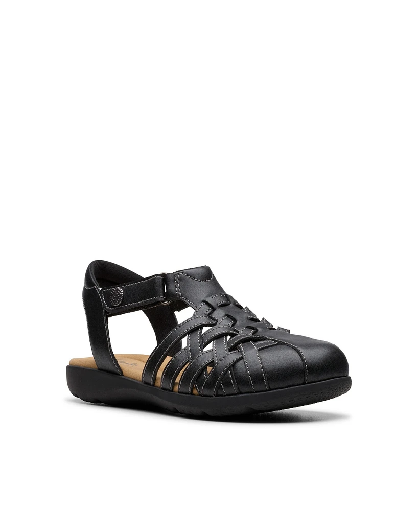 Clarks Collection Women's Elizabelle Mia Riptape Flat Sandals