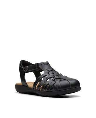 Clarks Collection Women's Elizabelle Mia Riptape Flat Sandals