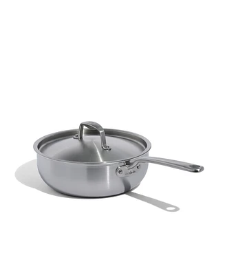 Made In Stainless Steel Clad 3-Quart Saucier with Lid