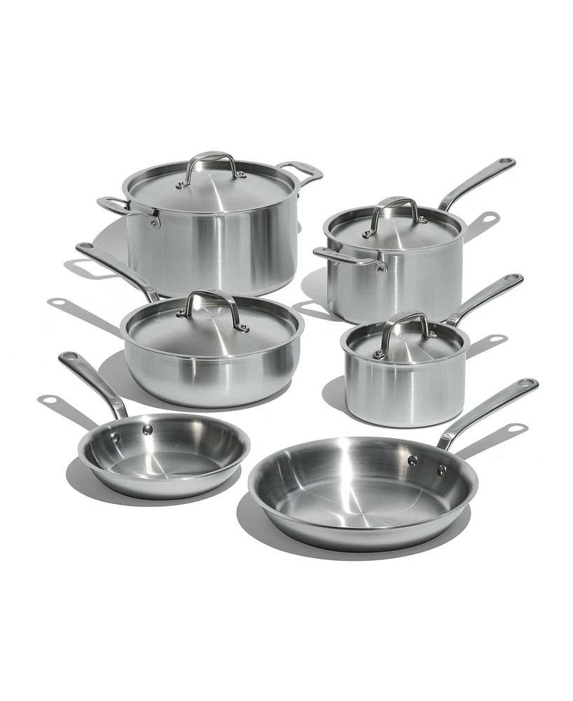 Made In Stainless Steel Clad 10-Piece Cookware Set