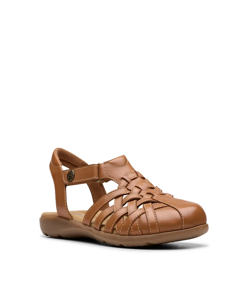 Clarks Collection Women's Elizabelle Mia Riptape Flat Sandals