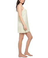 Midnight Bakery Women's Cosmica Textured Satin Chemise