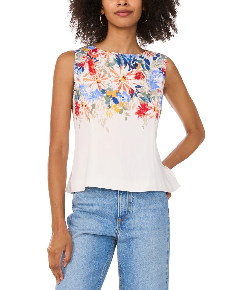 Vince Camuto Women's Floral-Print Sleeveless Top