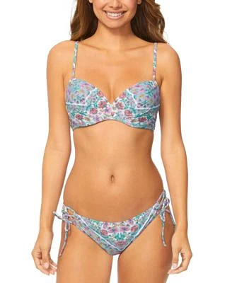 Raisins Juniors Moonshadow Underwire Bikini Top Sweet Side Tie Bikini Bottoms