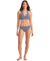 Tommy Bahama Womens Striped Reversible Bikini Top Bottoms
