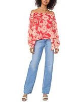 Vince Camuto Women's Floral-Print Off-The-Shoulder Top