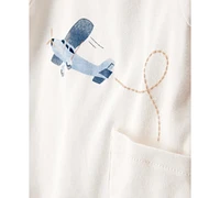 Carter's Baby Boys Airplane Top, Hat, Pants & Socks, 4 Piece Set