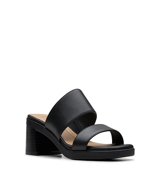 Clarks Collection Women's Jaylan Dusk Block Heel Sandals