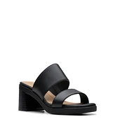 Clarks Collection Women's Jaylan Dusk Block Heel Sandals