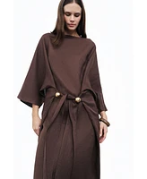 Nocturne Women's Accessory Detailed Midi Dress