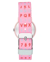 Armitron Kid's Quartz Jumpstart Pink Nylon Watch, 32mm