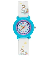 Armitron Kid's Quartz Cream Big White Unicorn Watch, 31mm