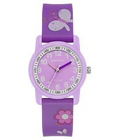 Armitron Kid's Quartz Playtime Purple Butterflies Watch, 30mm