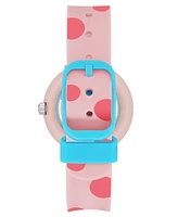 Armitron Kid's Quartz Dottie Pink Silicone Watch, 30mm