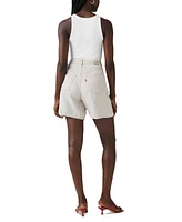 Levi's Premium Women's Cotton High Rise Baggy Shorts