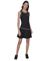 Karl Lagerfeld Paris Women's Sleeveless Pleated Minidress