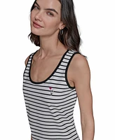 Karl Lagerfeld Paris Women's Striped Midi Dress