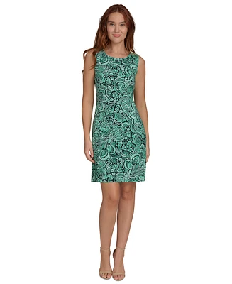 Tommy Hilfiger Petite Tidal Flower Sleeveless Dress