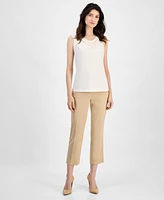 Kasper Women's Sleeveless Cowlneck Blouse
