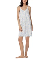 Lauren Ralph Women's Double-Strap V-Neck Short Nightgown