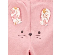 Carter's Baby Girls 3-Pc. Cotton Floral Mouse Little Character Set