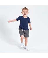 Gerber Baby Boys 3-Pack Pull-On Knit Shorts, Gray & Black, 18 Months