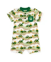 John Deere Baby Boys Henley Romper