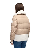 Scotch & Soda Women's Anika Short Boxy Puffer With Stand Collar