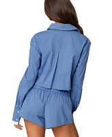 Edikted Women's Danette Oversized Button Up Shirt