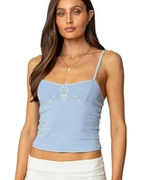 Edikted Women's Prairie Embroidered Tank Top