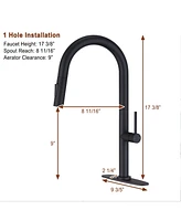 Premium Kitchen Faucet with Germany Neoperl Hose, Stainless Steel Construction, Easy Installation, and Durable Ceramic Cartridge