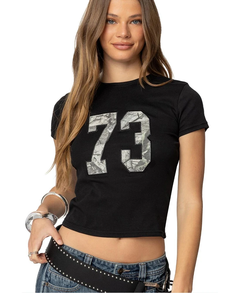 Edikted Women's Camo 73 T Shirt